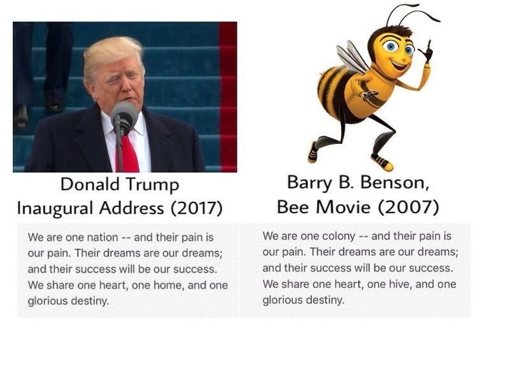 Donald Trump Did Not Quote "Bee Movie" In His Inaugural Address