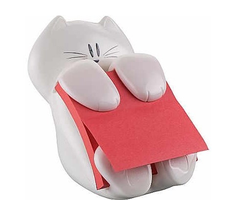 All of the cute with none of the fur covering your apartment.Get this kitty at Staples for $10.