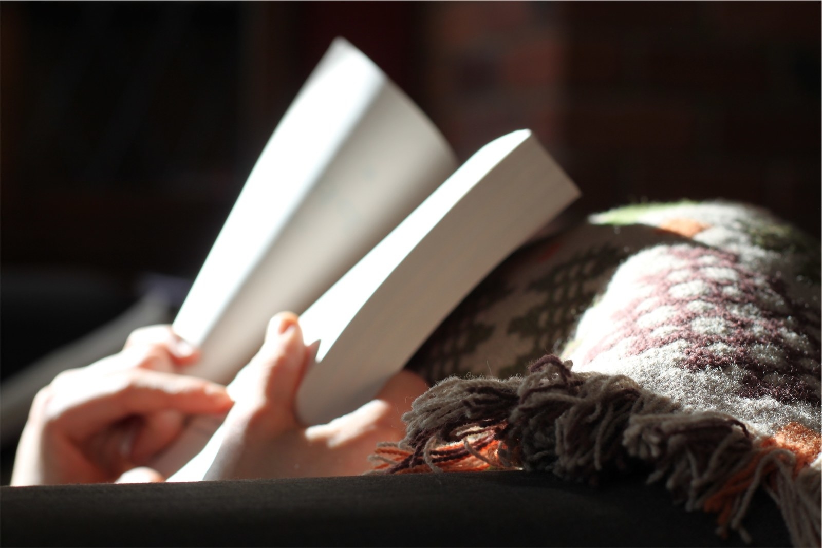 In the coziest nook, under the warmest blanket.