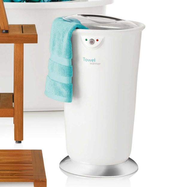 Invest in a genius tower warmer for ultimate post-shower bliss.