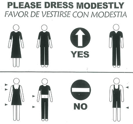 Flashy jewelry is a surefire way to be a target of pickpocketing. Are shorts expectable where you are traveling? Does your head have to be covered? What is expected when you are visiting religious sites? Tip: Pack a sarong. Sarongs can be used as a head covering, long skirt, towel and as a beach covering.