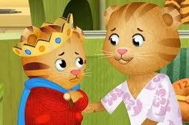 Teaching your child to function as a self-sufficient human being is a special form of torture. Daniel Tiger's Mom takes in the whining of "I can't" and doubles down with patience and a catchy tune that tricks her cub into the "game" of doing for himself. Now that's a skill.