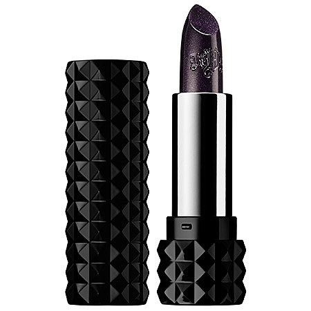 A shimmery navy lip will make you feel like goth royalty. Kat Von D Studded Kiss lipstick in Poe. $21 at sephora.com