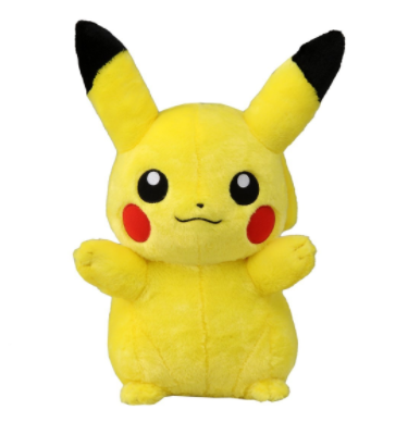 高さ約40センチのピカチュウのぬいぐるみ(3630円)。「ピカチュウが自分の帰りを待っている」、そう思うだけでわくわくしませんか?