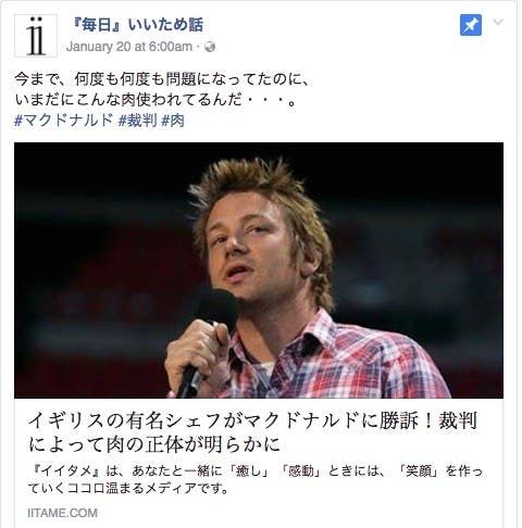 マクドナルドの肉の正体が明らかに の根拠は そもそもの裁判がなかった