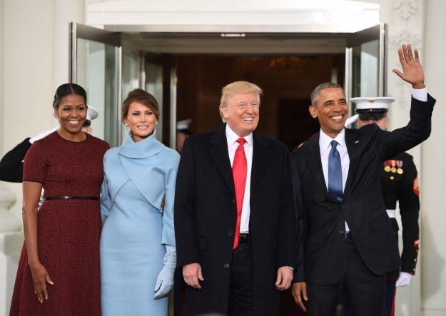 Remember when the Obamas greeted the Trumps on the White House steps on Inauguration Day?