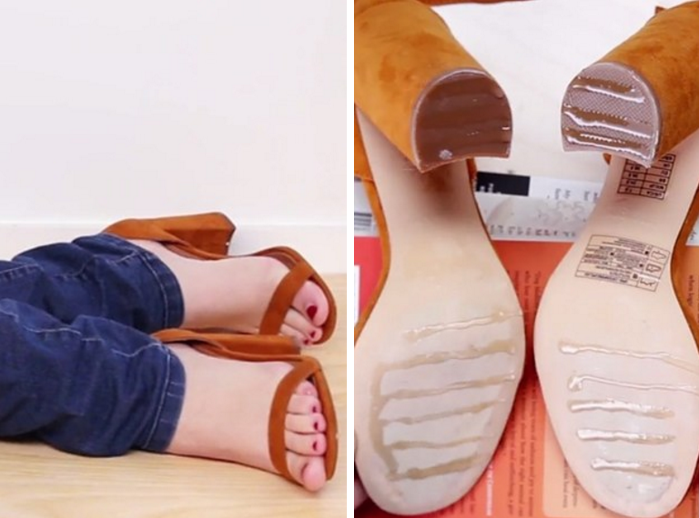 The Easiest Possible Way To Never Slip In Heels Again