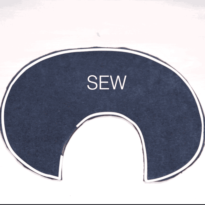 If you'd like, you can glue or stitch up that small gap now.