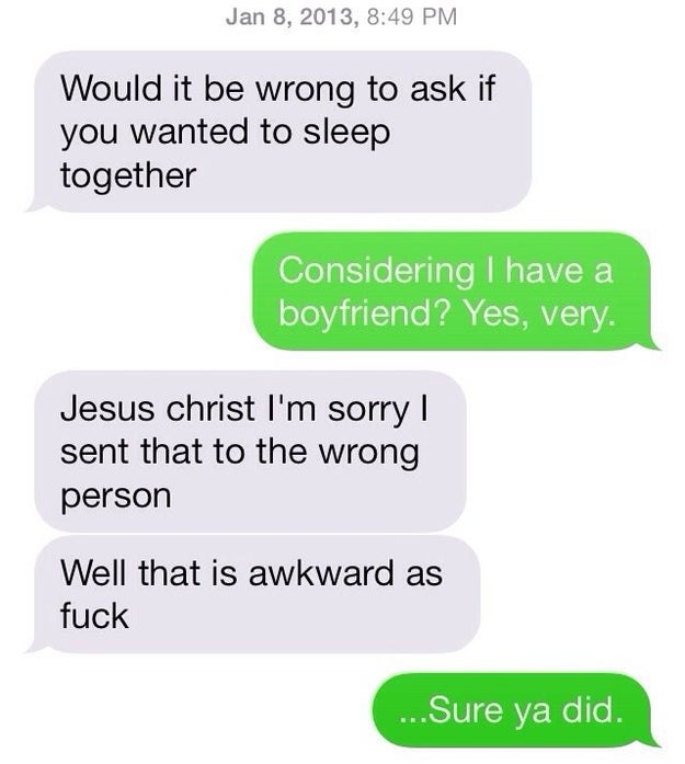 "What an awkward error I just made!"