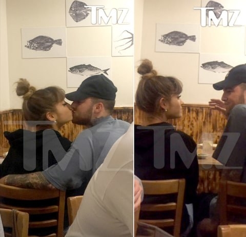 These are the first pictures we got thanks to tmz of Ariana and Mac in August 2016