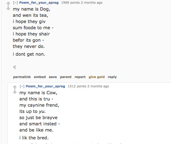 Someone Wrote A Poem About A Cow And Now Everyone Is Doing It