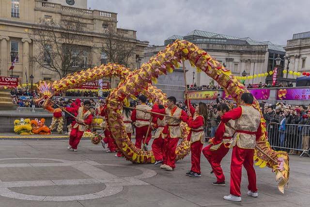 The biggest CNY event outside of Asia, London gets over 700,000 people coming out to celebrate in the city. This year, there'll be celebrations from West End all the way to Chinatown. Chinatown will be the main hotspot, but don't overlook these areas – there'll be a parade from Charing Cross Road to Shaftesbury Avenue in the morning, before stage performances start in Trafalgar Square at 11am.When: 29th JanWhere: West End and Trafalgar SquarePrice: Free
