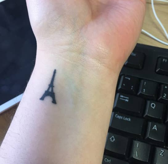 Got this done the week after the attacks in Paris, reminding me where I am from and the generation lost to senseless attacks.—aureliesicard2