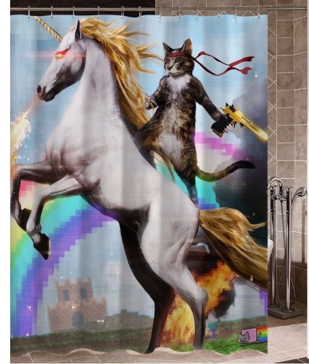 Staring into the unicorn's laser beam eyes will definitely wake you up in the morning.Order from Amazon for $19.99.