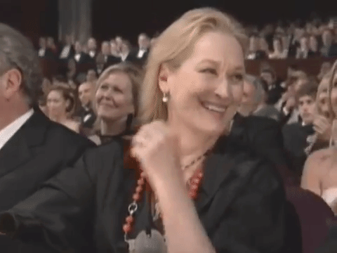 Absolutely breathtaking: She is waving at someone who is not you.