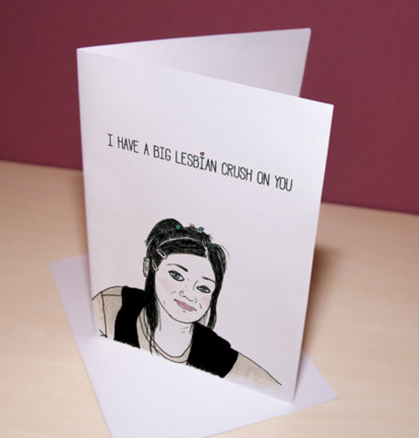 Get your lesbian crush on at Jana Doodles on Etsy.