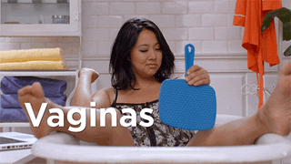 Actually, pubic hair can help prevent infections and we'd rather you be careful down there and not risk cutting yourself.