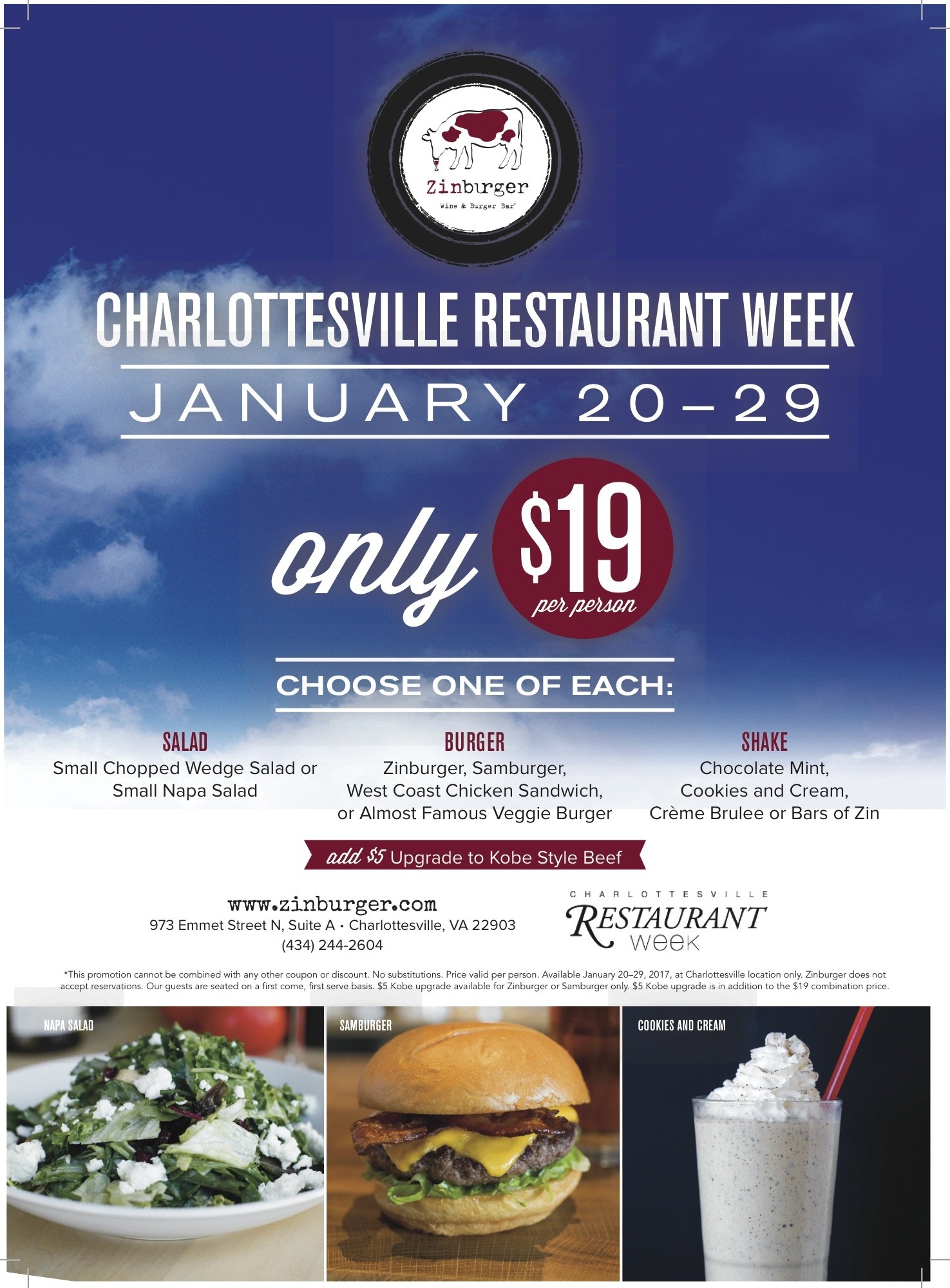 Salad, Burger, and Milkshake all for $19? What could be better?!