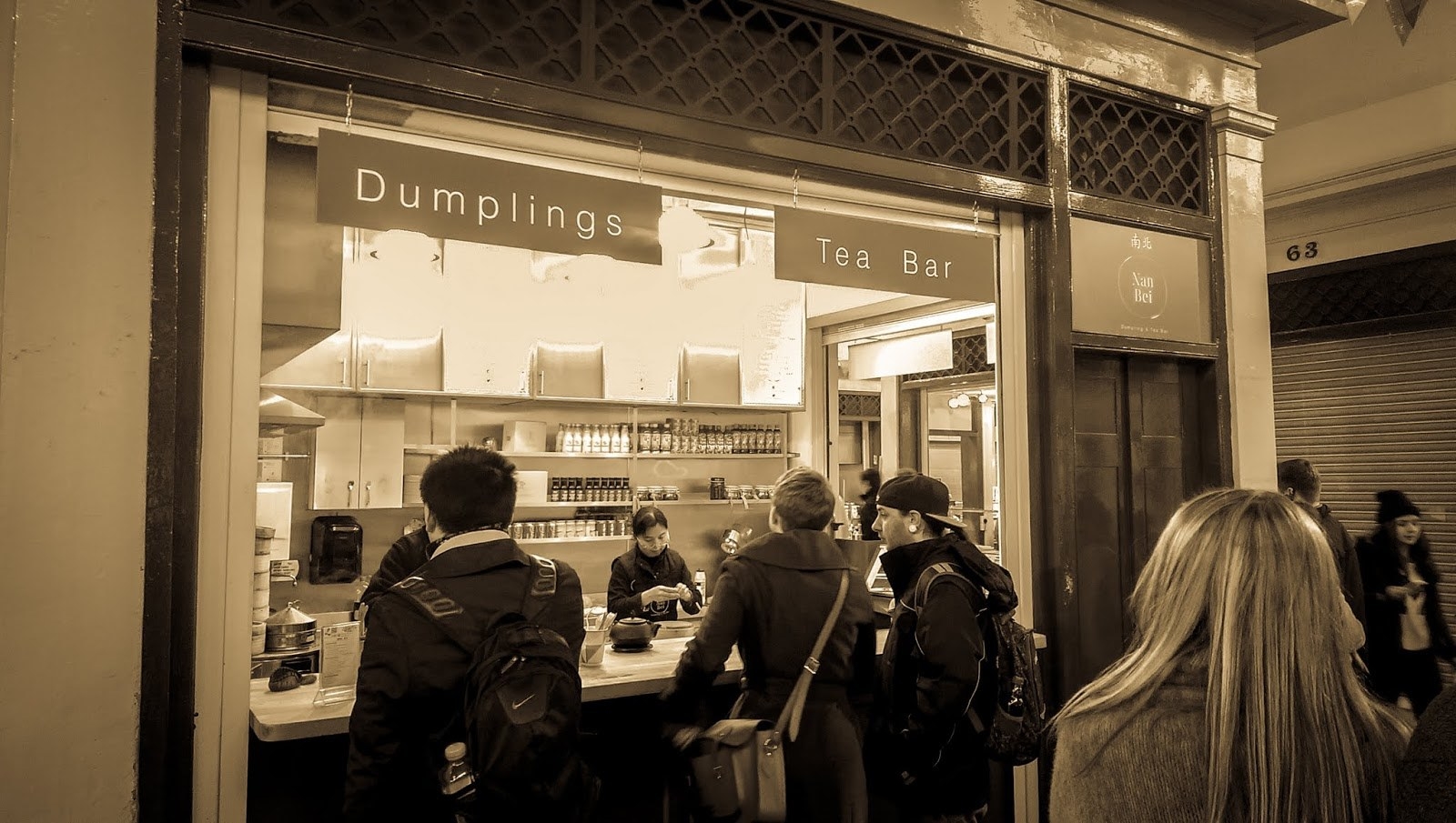 Sadly shut on Sundays I think, but this little place in the Grainger Market is definitely worth seeking out for a quick lunchtime bite.