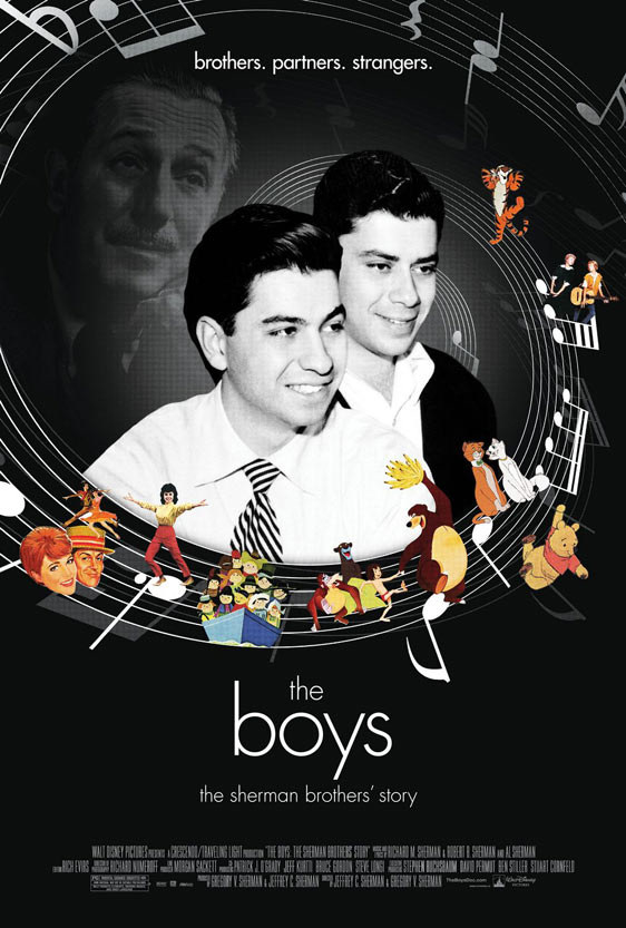Release date: April 24, 2009Description: "As contract songwriters for Disney, Richard M. and Robert B. Sherman compose many of the studio's best-loved hits, including "It's a Small World (After All)" and songs from "Mary Poppins," "The Jungle Book" and many more. Their prolific professional collaborations result in many awards, including two Oscars. However, a deep, longstanding rift strikes a sour note in the brothers' personal relationship."TL;DR Reason to watch: Sing along to your favorite songs when they come up!