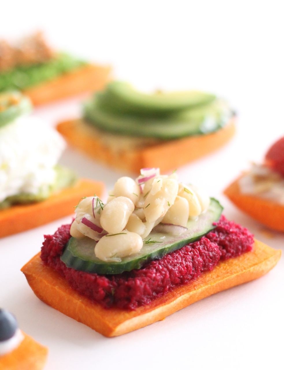 The roasted beets in the hummus give it the rich pink color and adds the perfect amount of flavor. Recipe here.
