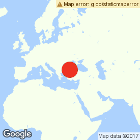 Map of Denizli, Turkey