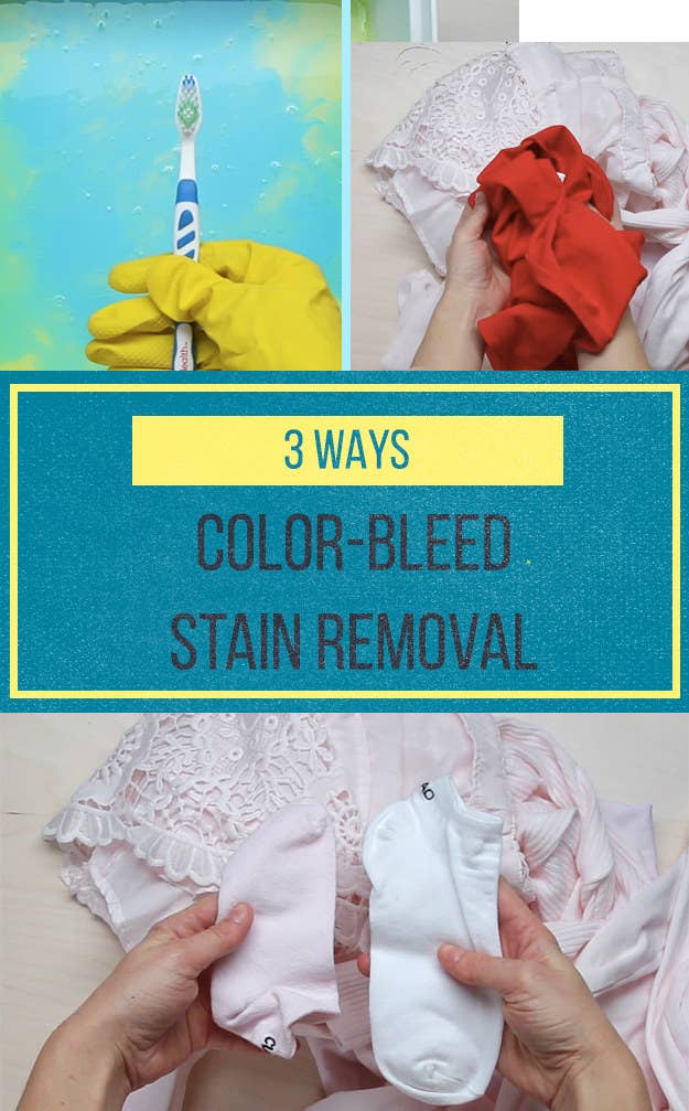 How to remove colors that bleed onto whites
