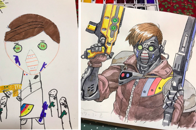 These Kids' Drawings Are Being Turned Into Amazing Anime