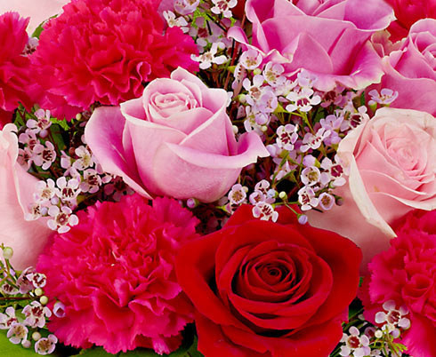 A close up of the Florist Designed Love Bouquet