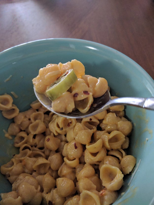 This happy macaroni.