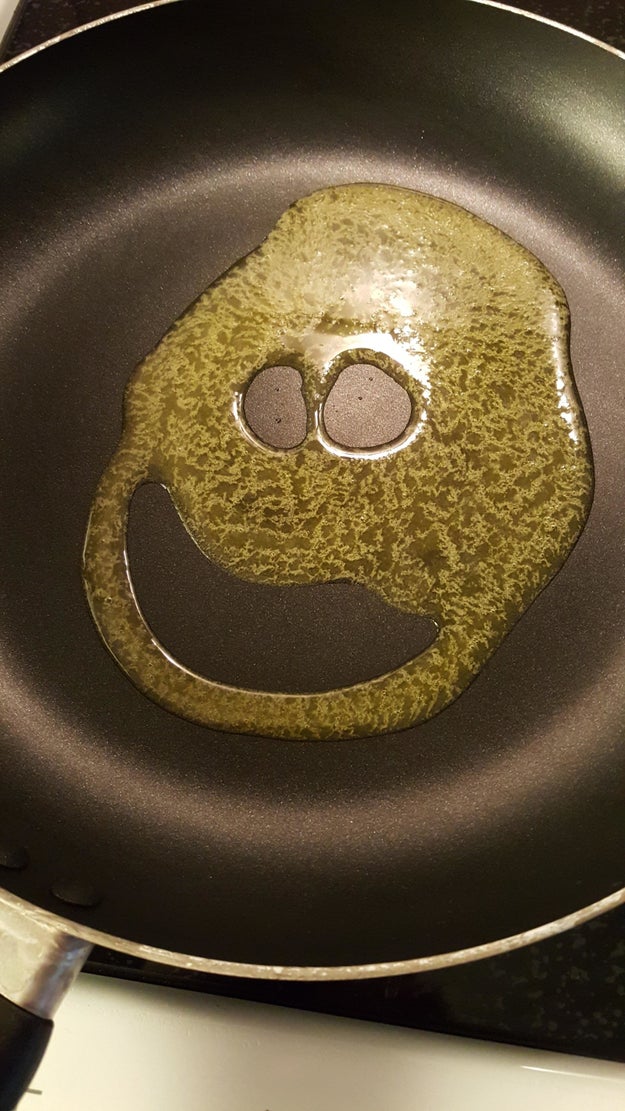 This goofy melted butter.