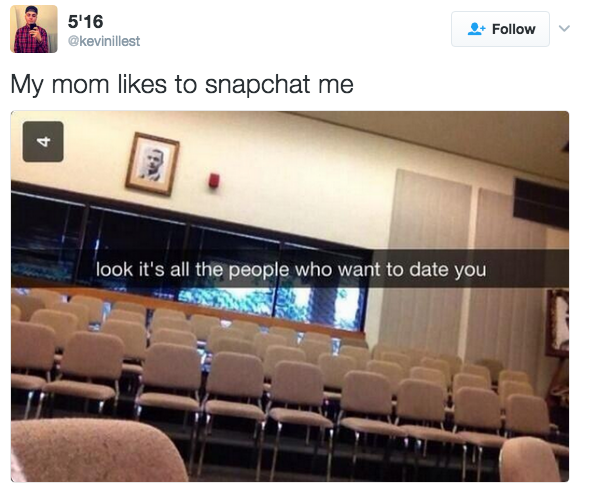 The mom who sends the nicest Snapchats: