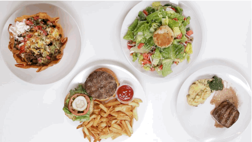 Description: diced tomatoes, cucumbers, red onions, mediterranean cured olives, feta cheese and romaine lettuce with greek dressing, with a mini crab cake ($24)