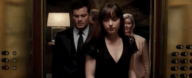 50 Shades Of Grey Elevator Scene