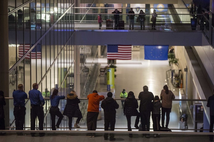 Several members of Congress visited airports in their home states on Saturday night, demanding information about travelers detained or refused entry to the US under President Trump's refugee ban.