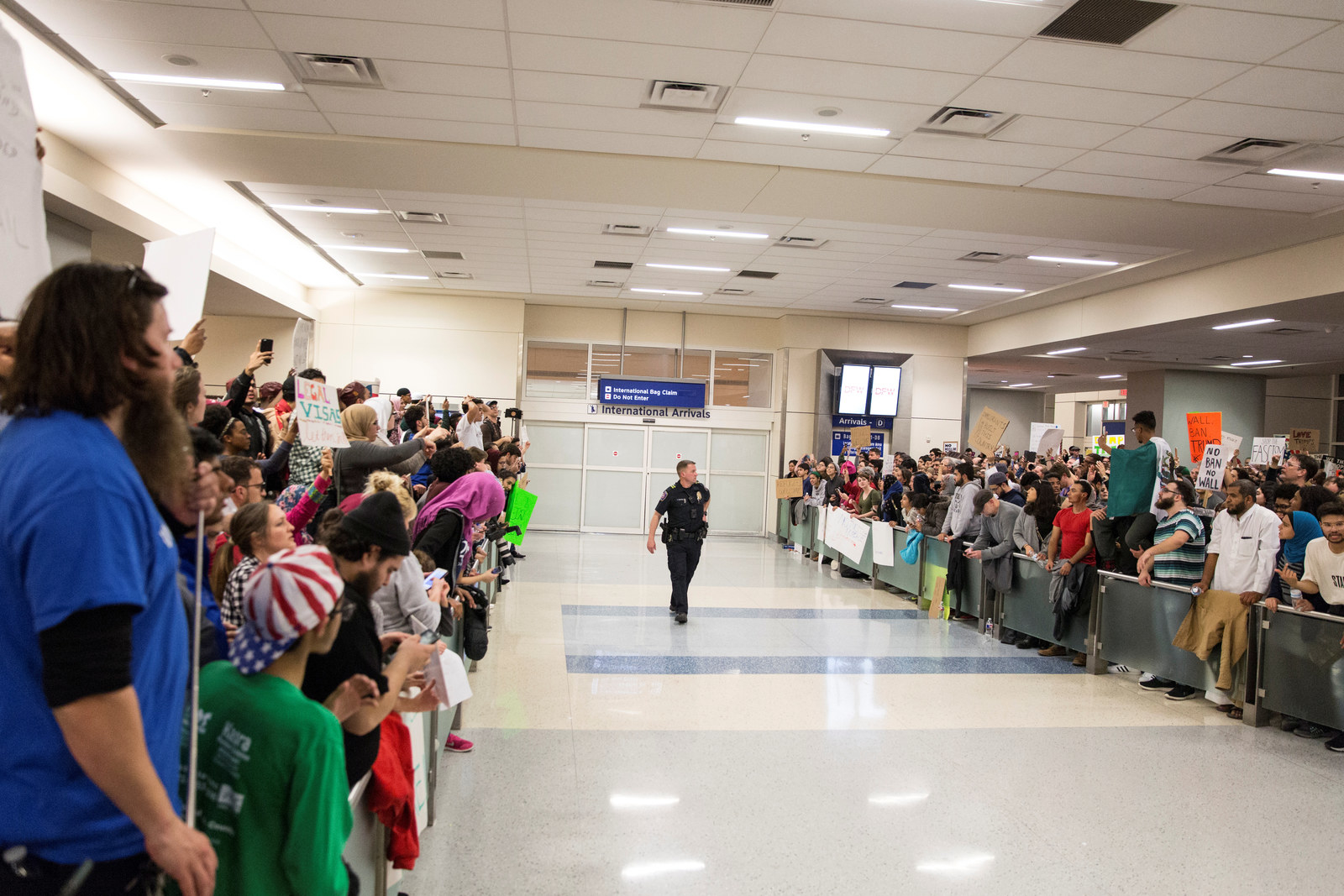 Ici, à l'aéroport Fort Worth International de Dallas, au Texas, le 28 janvier.