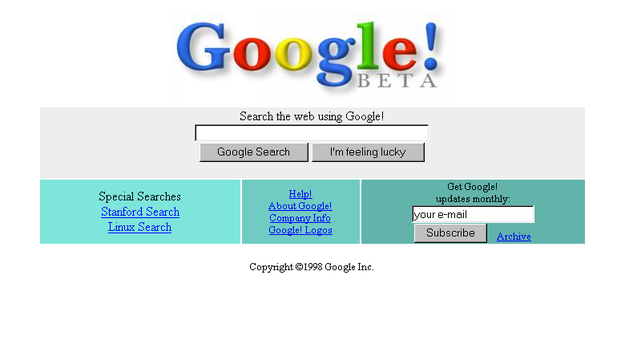 And although the website didn't officially launch until 1998, the domain name "Google.com" turns 20 in September this year.