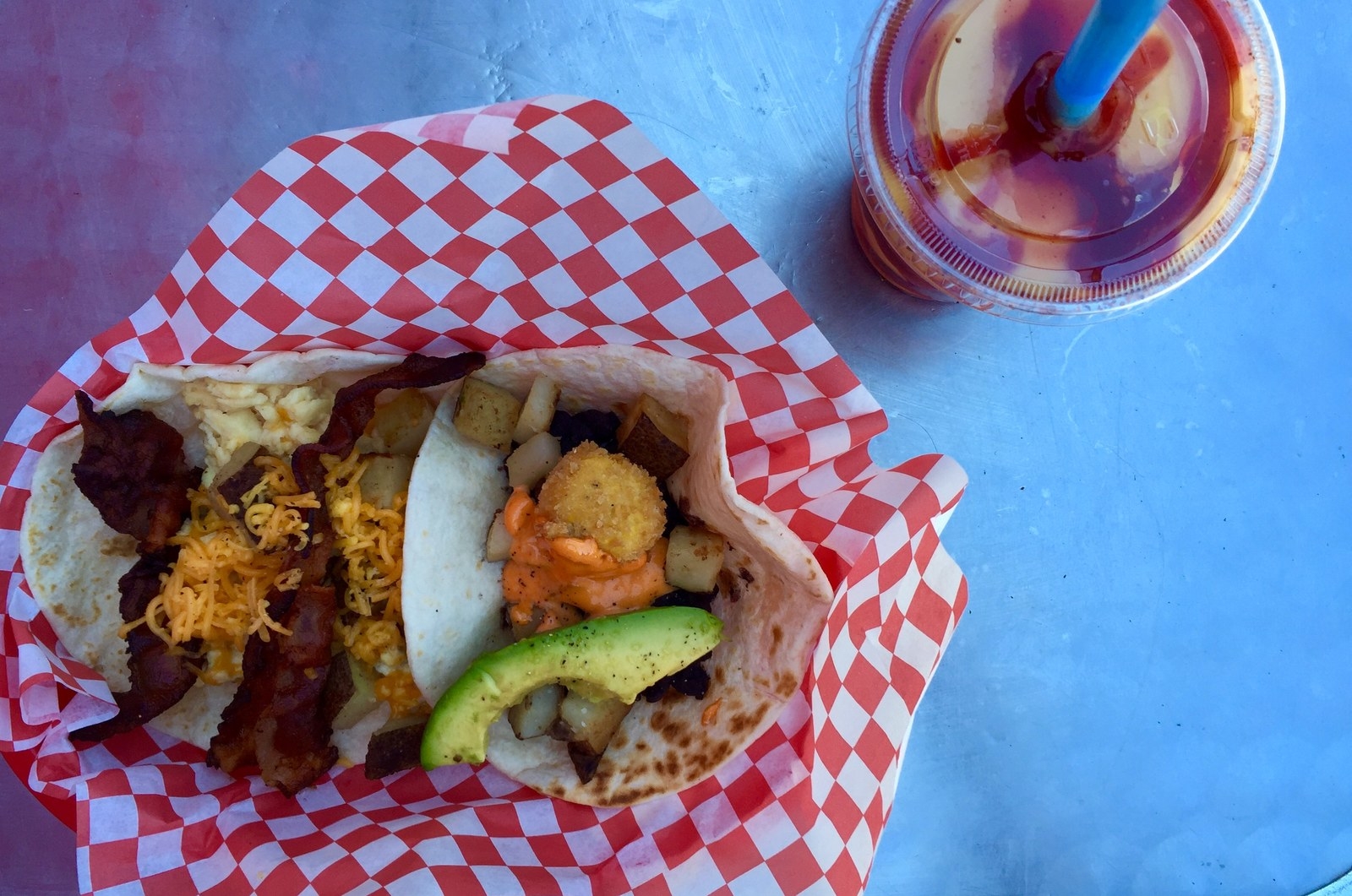 all of the tacos from Tyson's Tacos in Austin