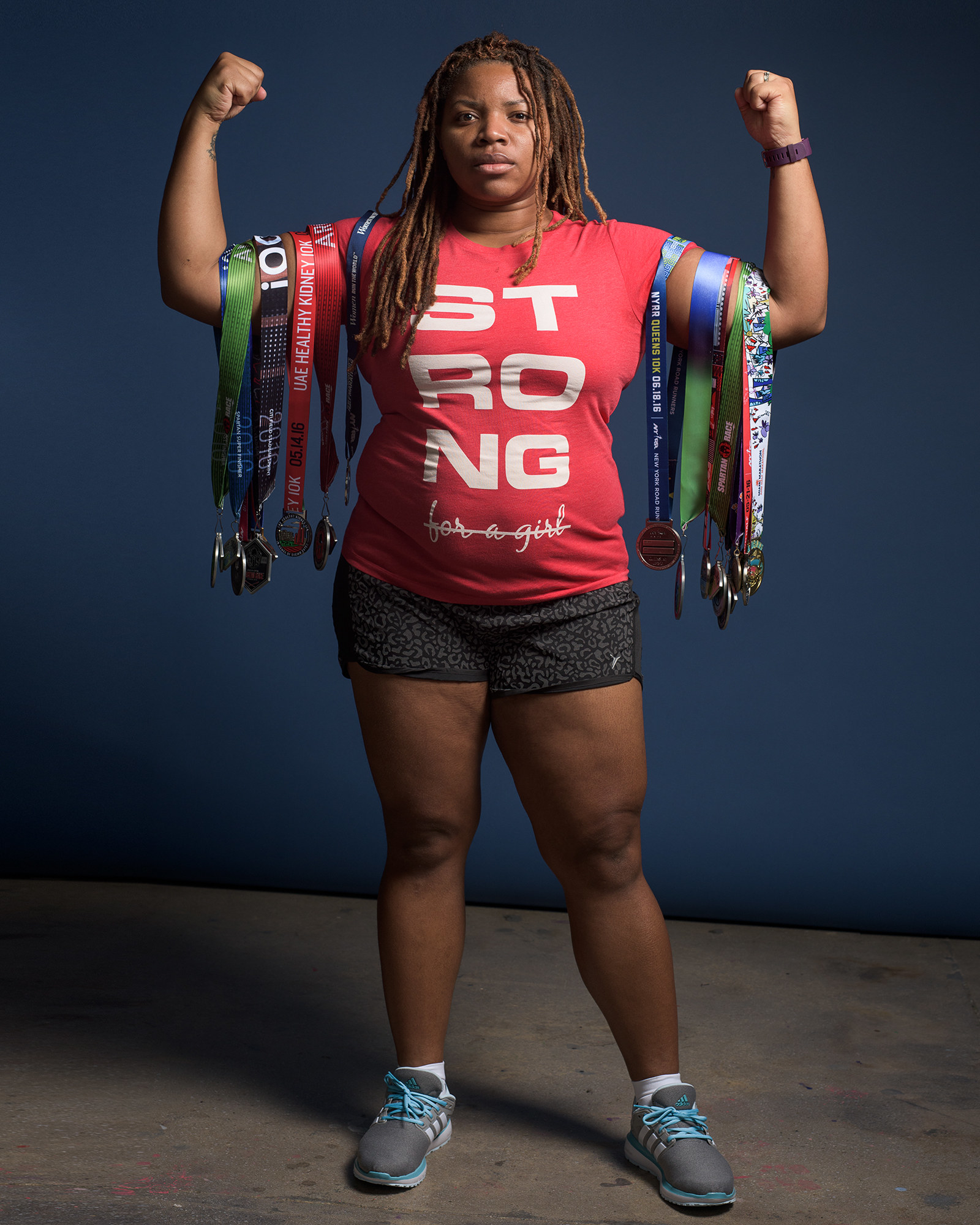 Two Plus Size Women In Sports Clothes Standing In Young Female Athletes  Posing Together Against Brown Background Stock Photo, Female Athletes In  Dresses