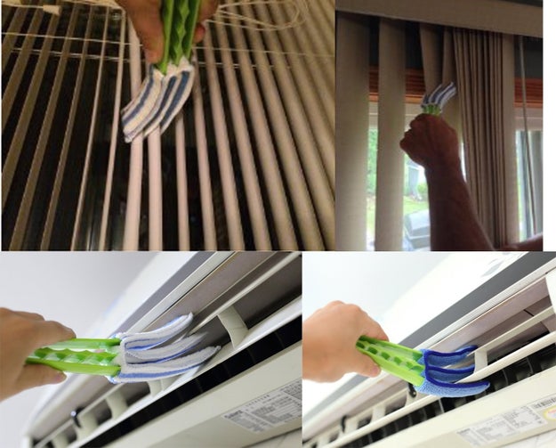 Cut down on the time it takes you to clean blinds and shades with a microfiber cleaner.
