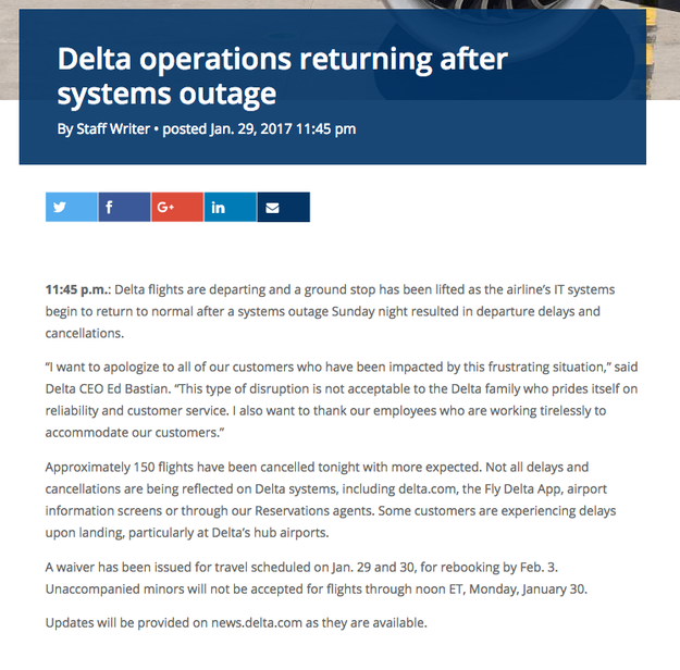 Let's unpack this. There was a Delta system outage that caused delays and led to 280 total cancelations — on Sunday evening into Monday, the airline said.