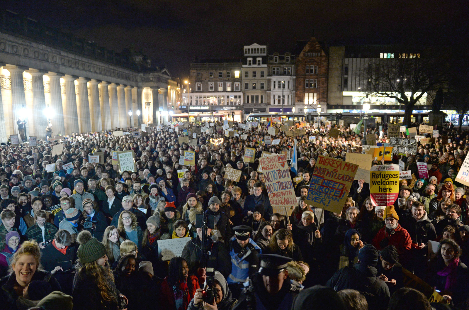 There Have Been Huge #ScotlandAgainstTrump Protests Across The Country