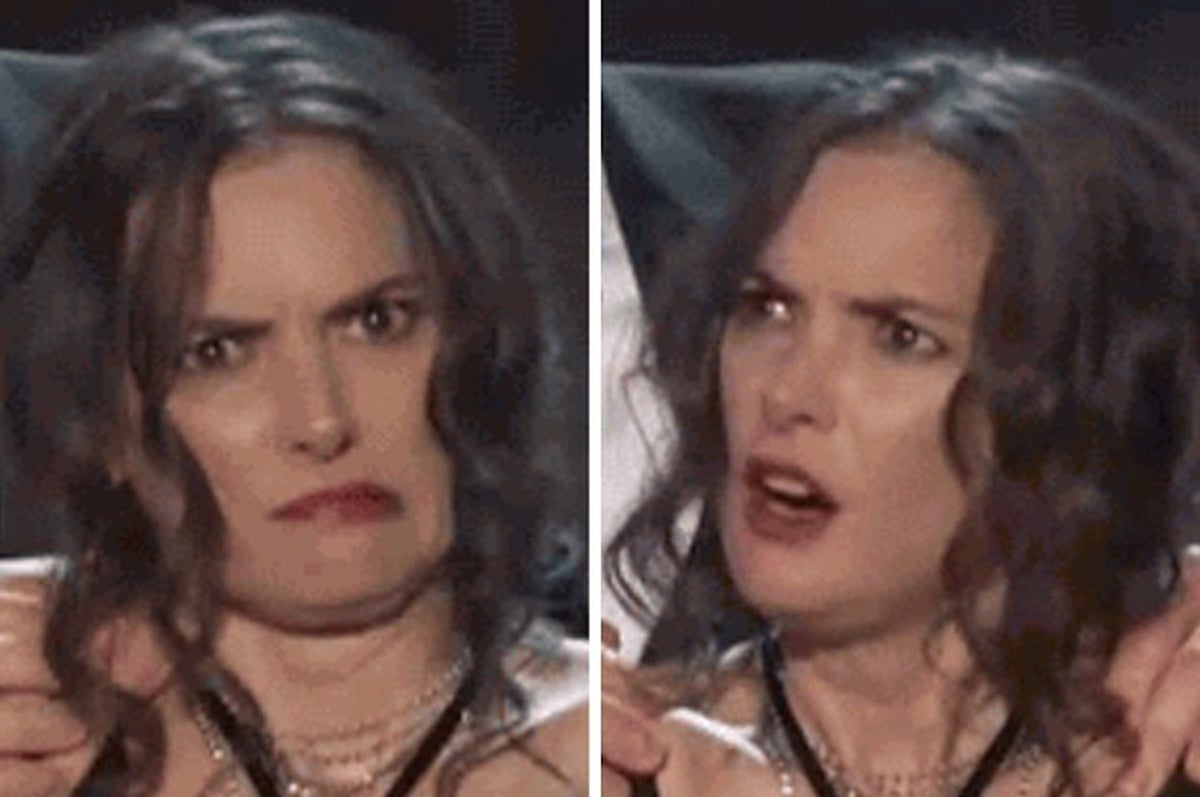 Winona Ryder Made These 22 Faces During A Speech At The SAG Awards