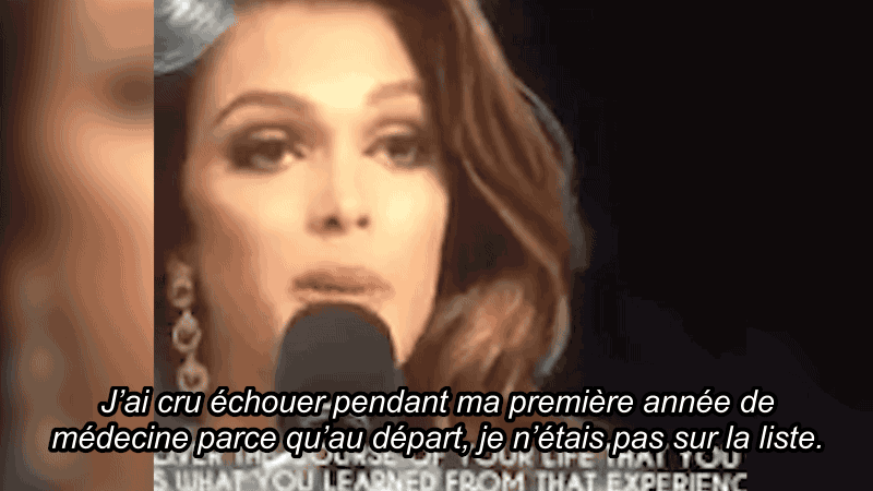 «J'ai cru échouer pendant ma première année de médecine, parce qu'au départ je n'étais pas sur la liste.» Ah ça, on connaît.