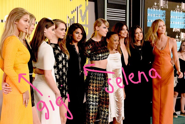 This is awkward, because Bella's sister, Gigi Hadid, is a key member of Taylor Swift's infamous squad, alongside – you guessed it – squad founder Selena Gomez.