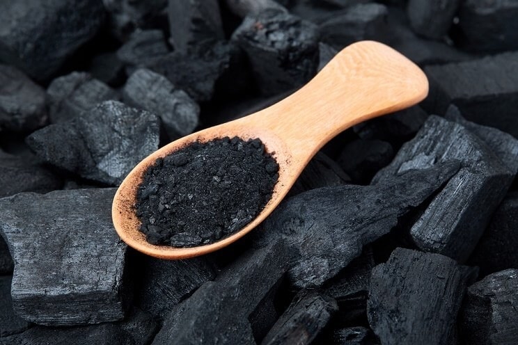 It’s not the charcoal you put on your grill! It is pure carbon made from wood, peat, debris and coconut husks and those things sound good.