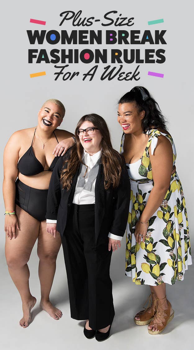 We Broke Fashion Rules For Plus-Size Women For A Week