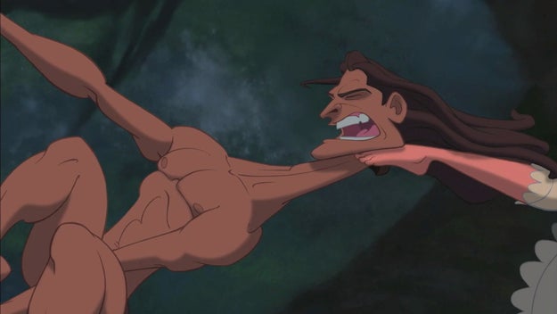 When Tarzan's neck was made of putty.