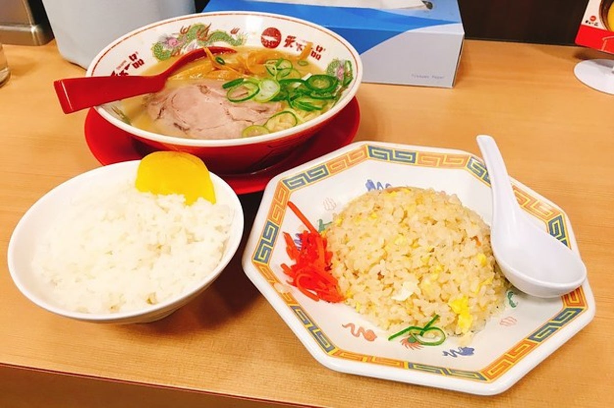 天下一品の トリプル炭水化物セット がすごい