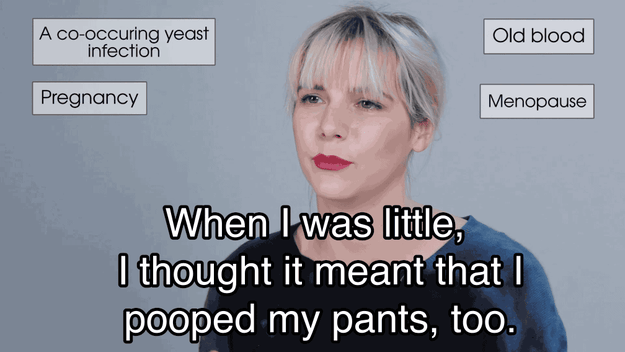 It was discovered that Devin once had a very unfortunate idea of what brown period blood meant: